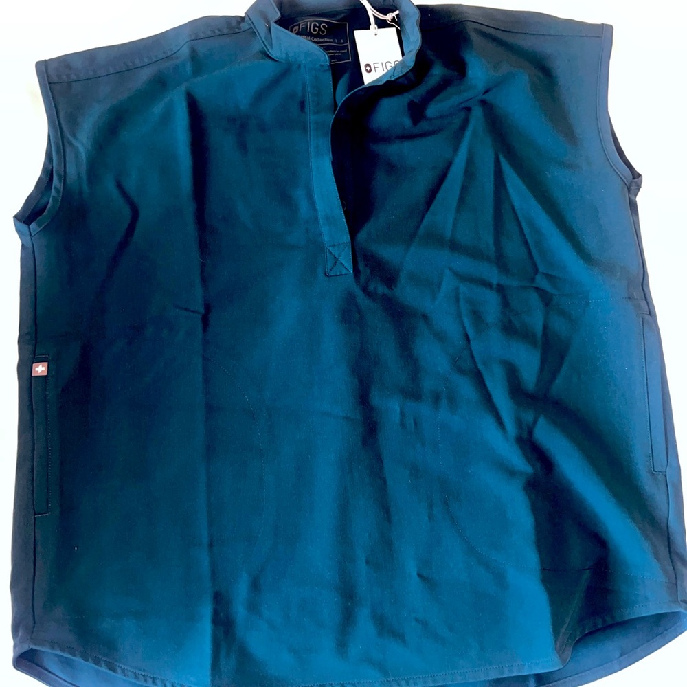 Figs Women’s Rafaela scrub top size S Caribbean blue